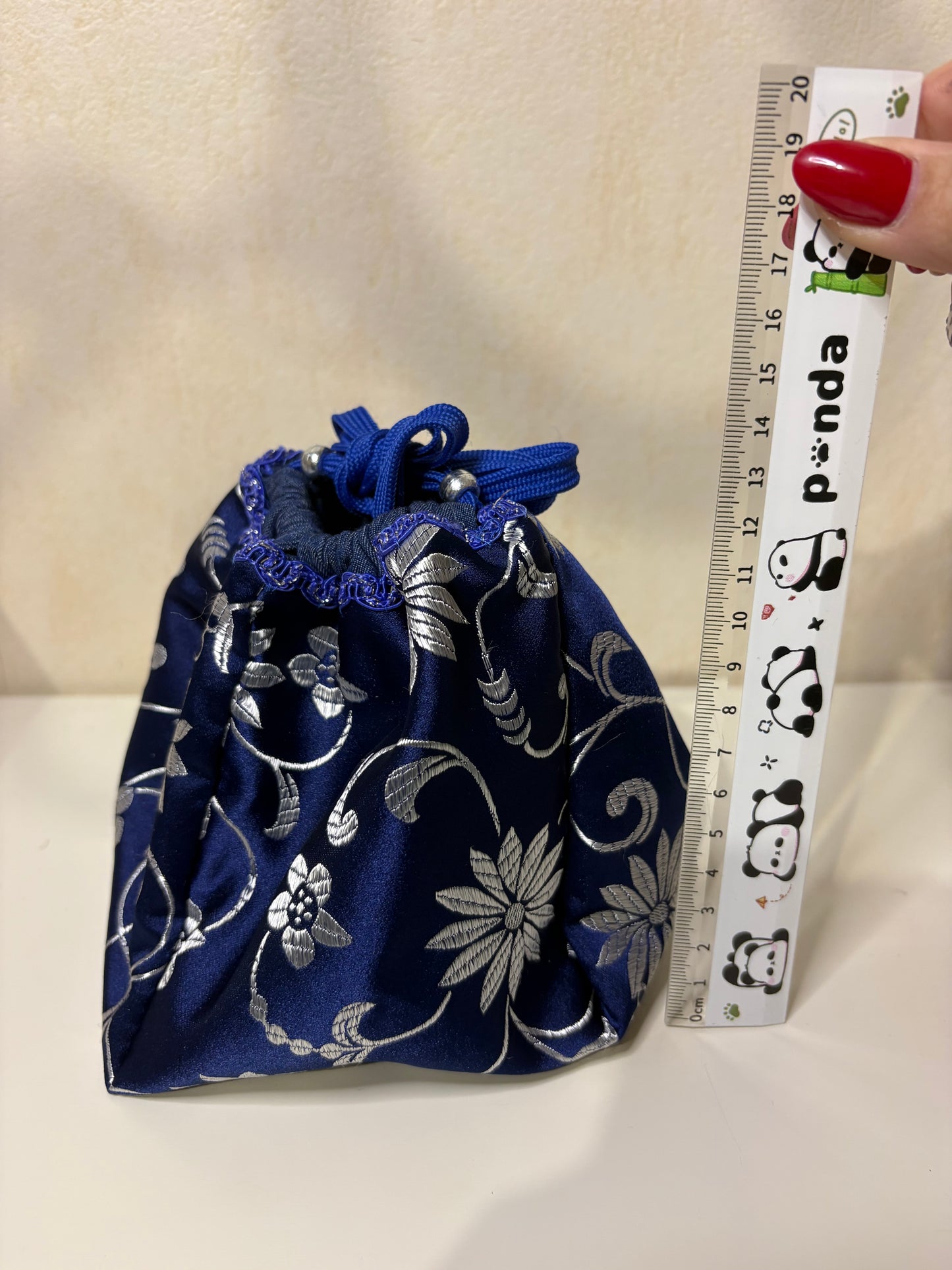 Petit sac  Bleu et argenté